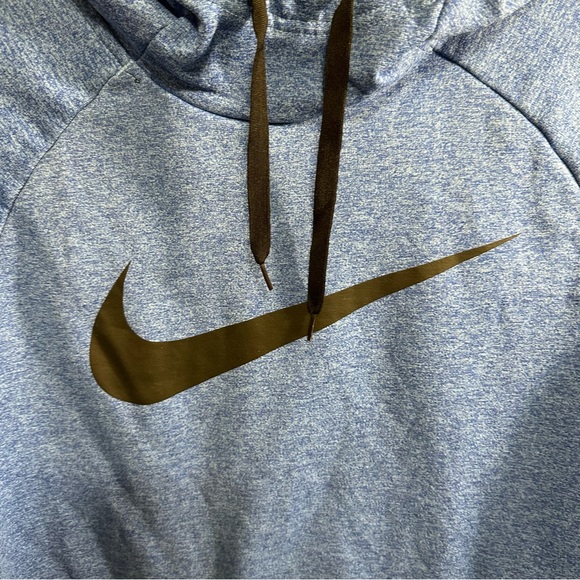 Nike Men's Therma-Fit Hoodie Heather Blue Large - Picture 5 of 7
